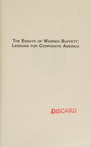 The Essays of Warren Buffett cover