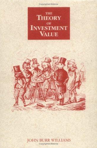 The Theory of Investment Value cover